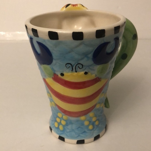 Essentials by Home Crab and Mermaid Oversize Coffee Mug - Picture 4 of 7